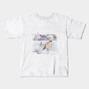 The whale and the moon Kids T-Shirt